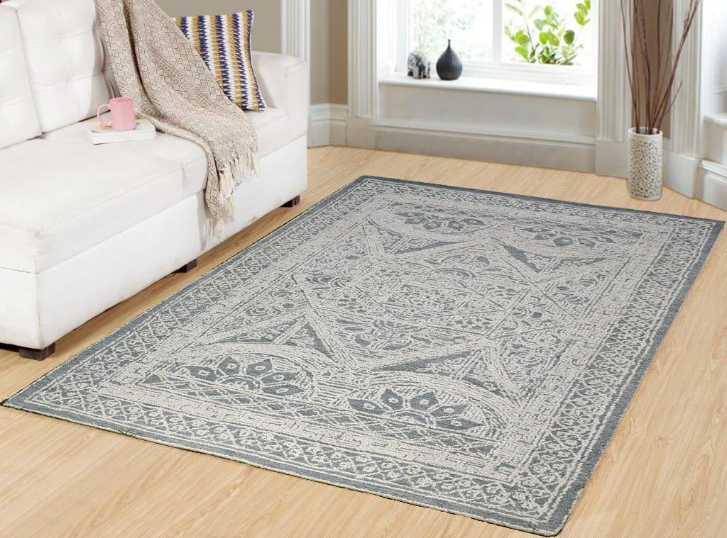 Darcy 1128-135 Ivory/Teal Area Rug