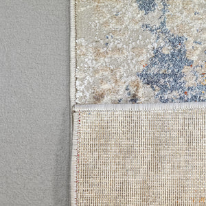 Dynamic Rugs Gold 1353-875 Cream/Silver/Gold/Blue Area Rug