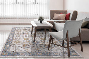 Dynamic Rugs Jazz 6790-875 Beige/Soft Ochre/Blue Area Rug