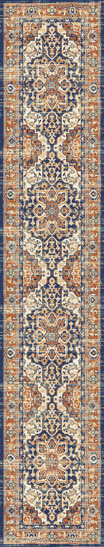 Jupiter 3110-358 Beige/Navy/Copper Area Rug