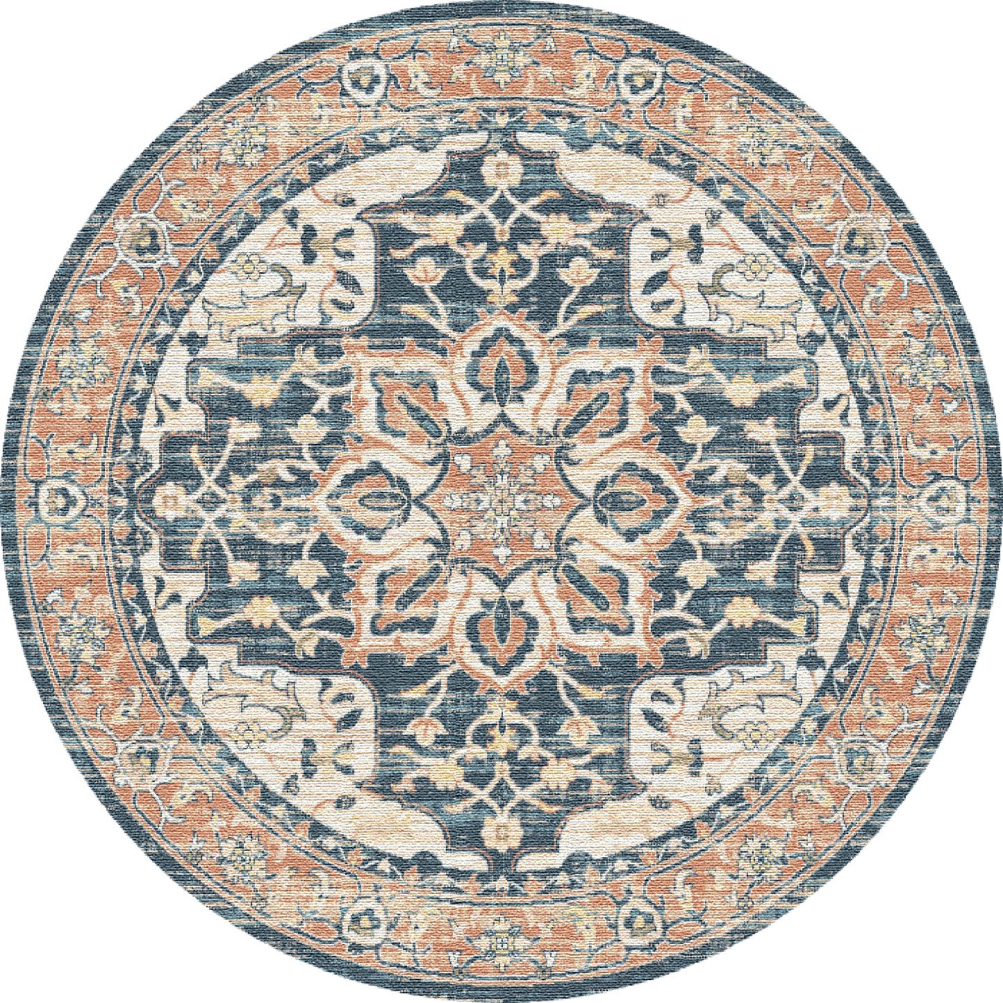 Jupiter 3110-358 Beige/Navy/Copper Area Rug