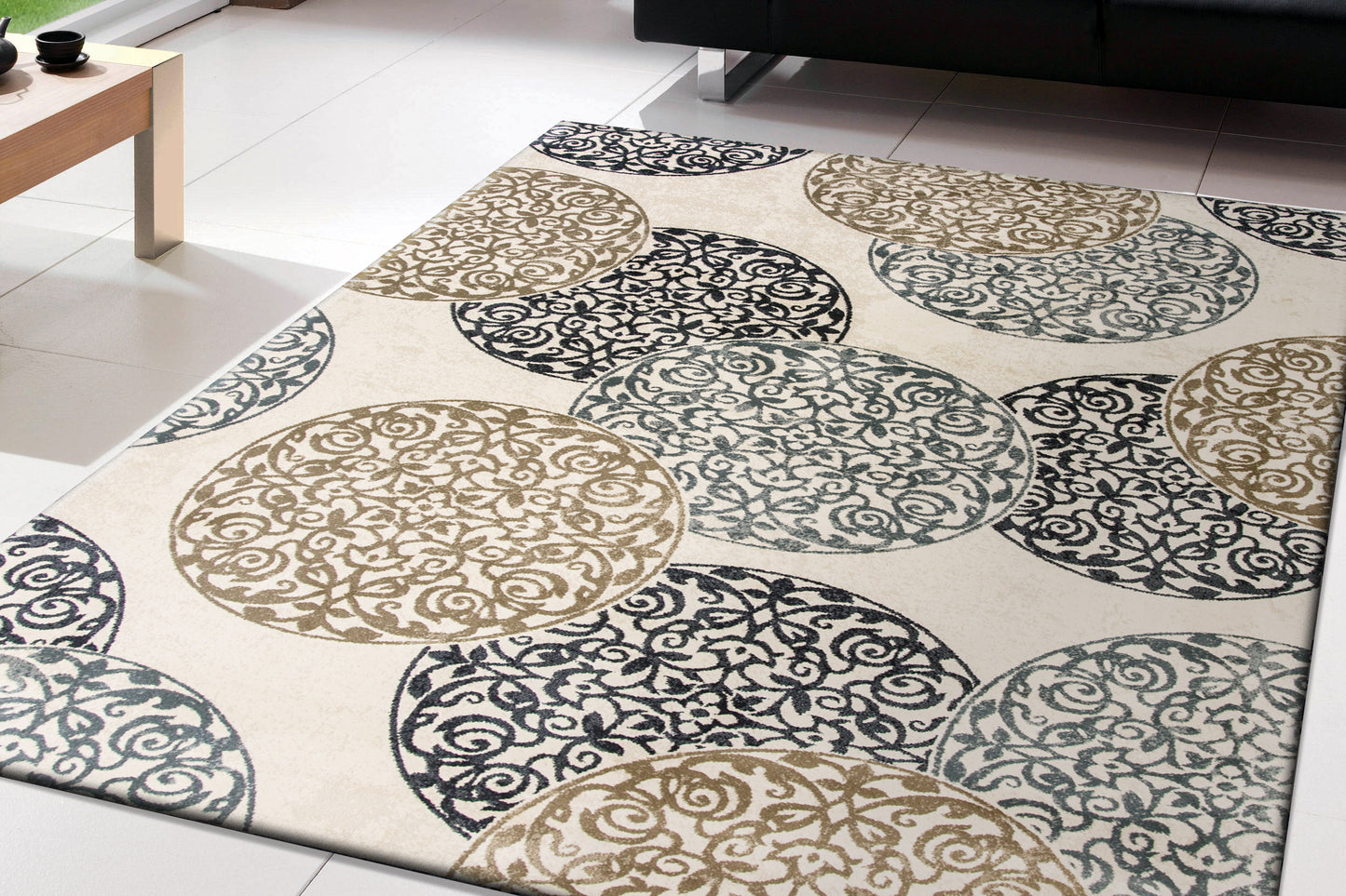Melody 985014-118 Ivory Area Rug