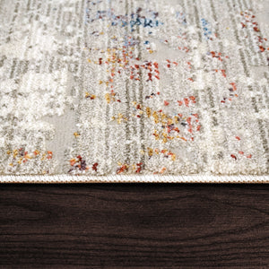 Dynamic Rugs Mood 8456-130 Ivory/Red Area Rug