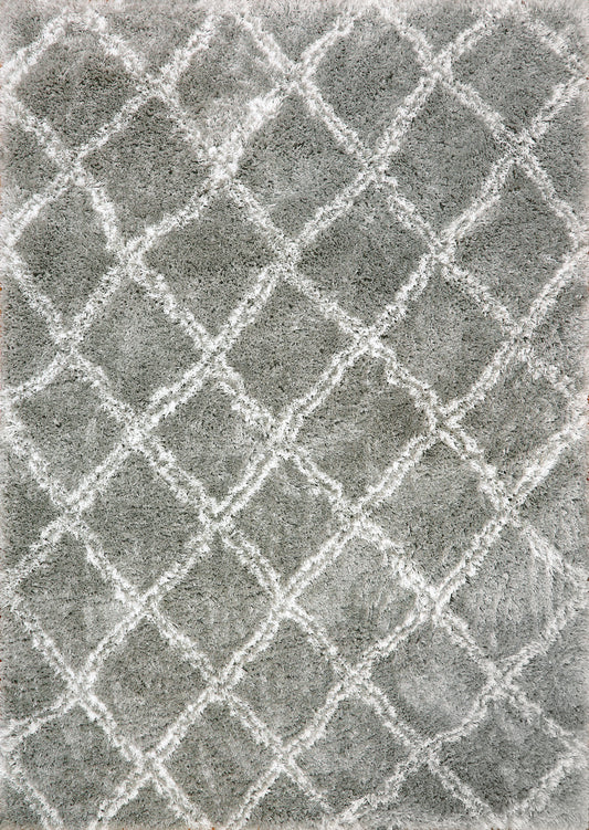 Nordic 7432-900 Silver/White Area Rug