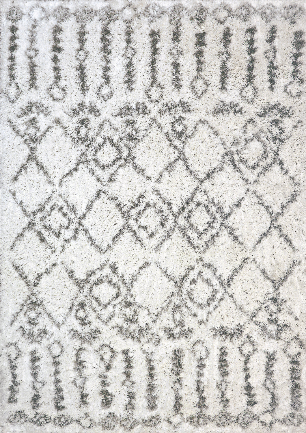 Dynamic Rugs Nordic 7433-100 White/Silver Area Rug