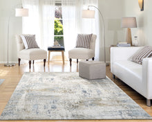 Load image into Gallery viewer, Dynamic Rugs Quartz 27050-150 Ivory/Blue Area Rug
