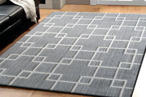 Dynamic Rugs Silky Shag 5901-901 Silver Area Rug