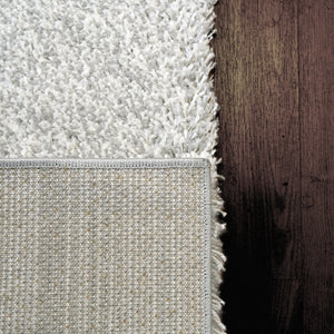 Dynamic Rugs Super Shaggy 3720-100 Ivory Shag Rug 5X7