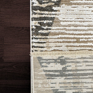Dynamic Rugs Wingo 7957-998 Grey/Slate/Cream Area Rug