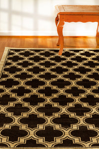 Dynamic Rugs Yazd 2816-090 Black Area Rug