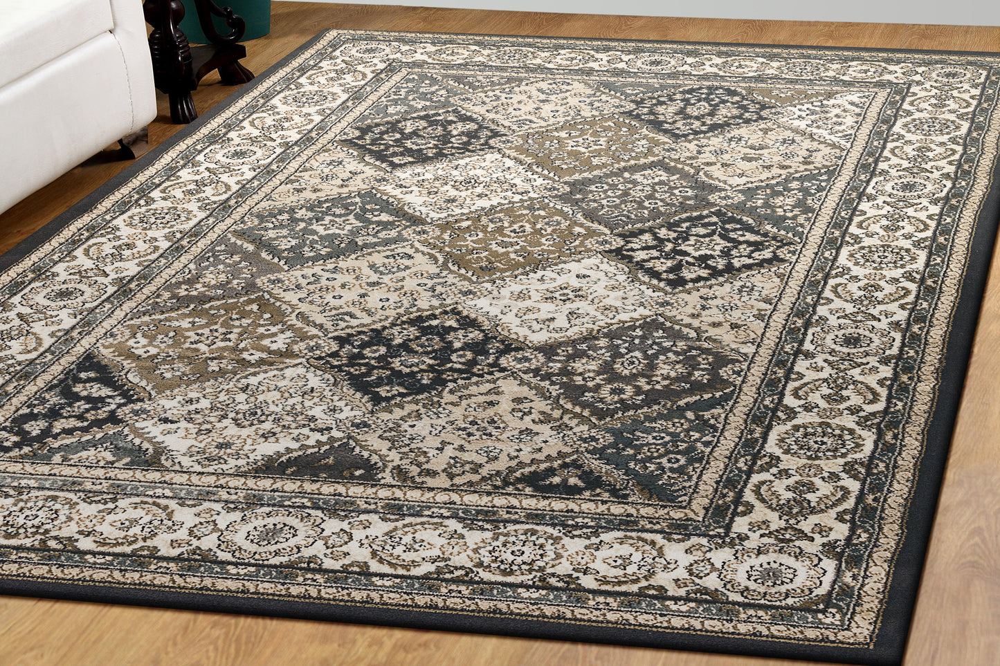 Yazd 8471-910 Grey/Ivory Area Rug